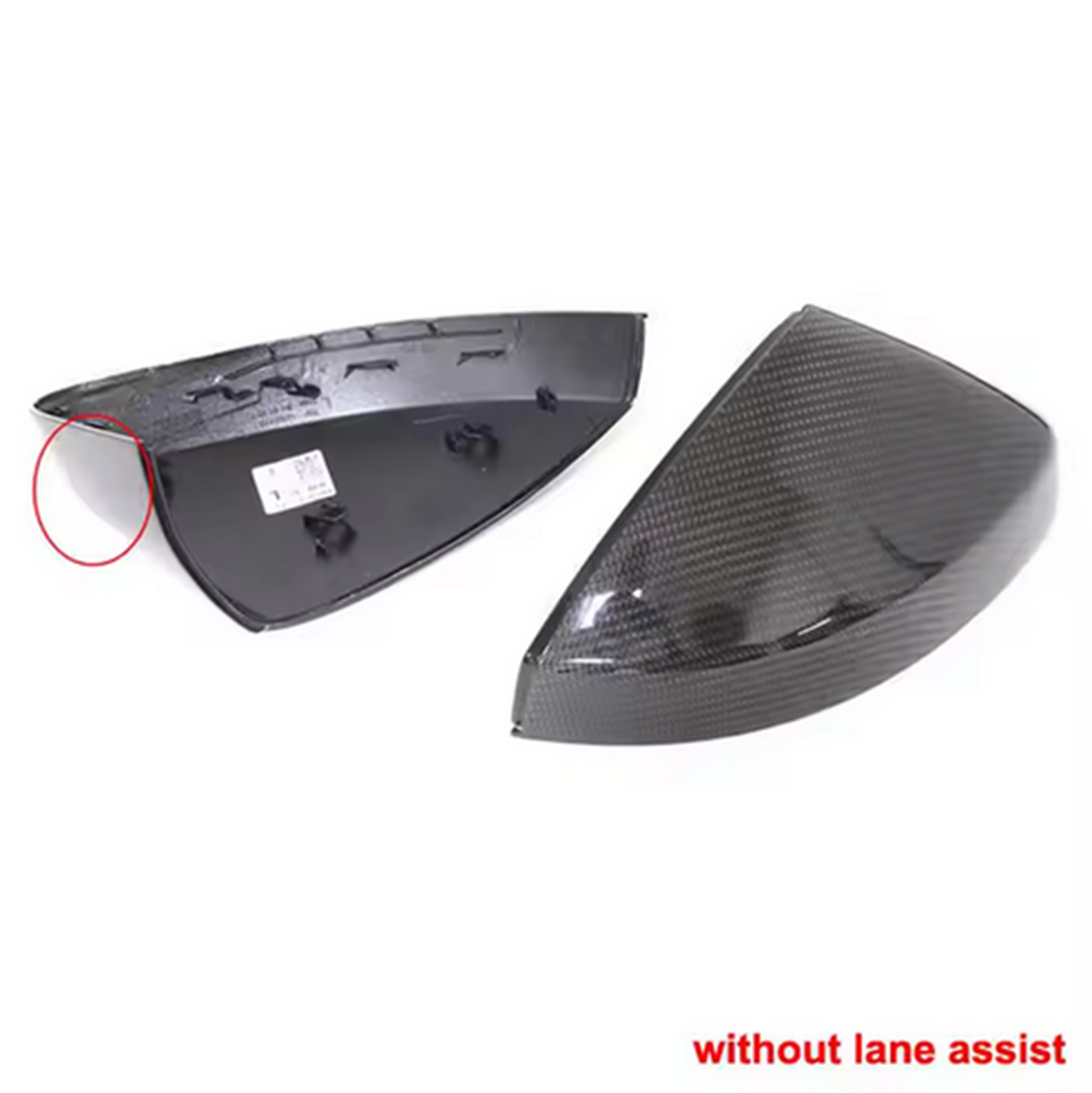 Audi A3/S3/RS3 Carbon Fibre Wing Mirror Caps (With/Without Lane Assist)
