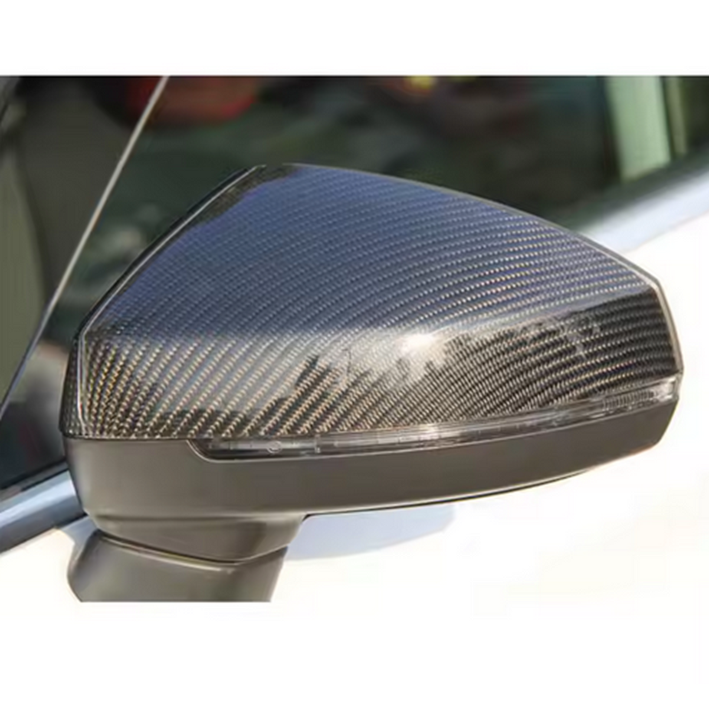 Audi A3/S3/RS3 Carbon Fibre Wing Mirror Caps (With/Without Lane Assist)