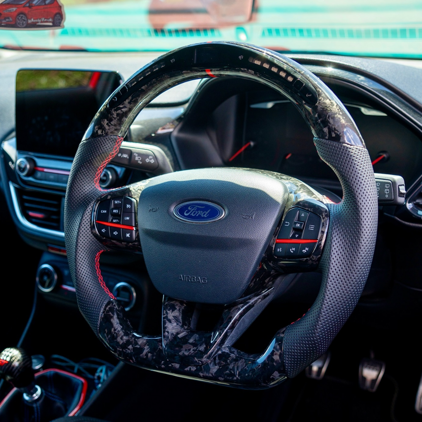MK8 Ford Fiesta - Carbon Fibre Steering Wheel (2017 - 2024)