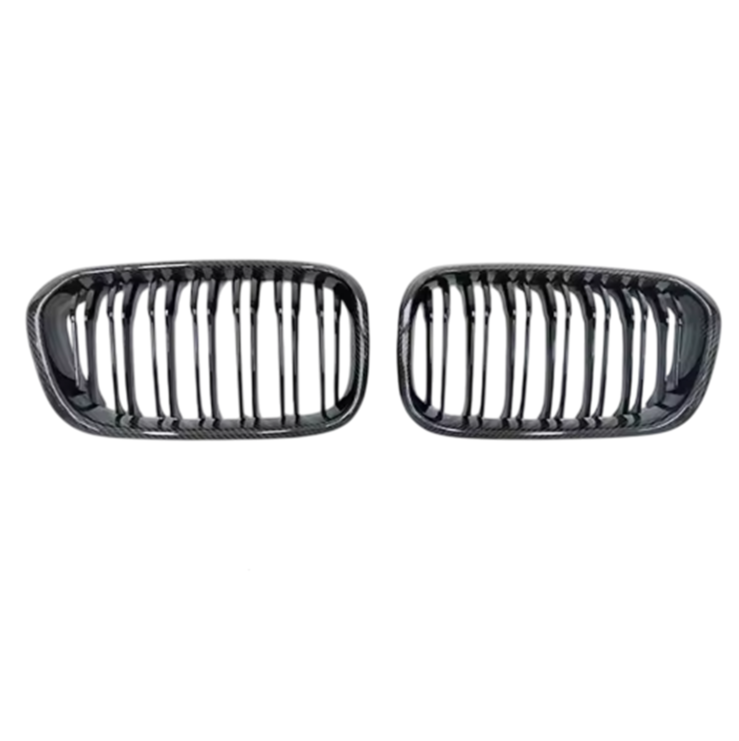 BMW 1 Series Carbon Fibre Dual Slat Front Grilles (F20/F21 | 2015–2017 LCI)