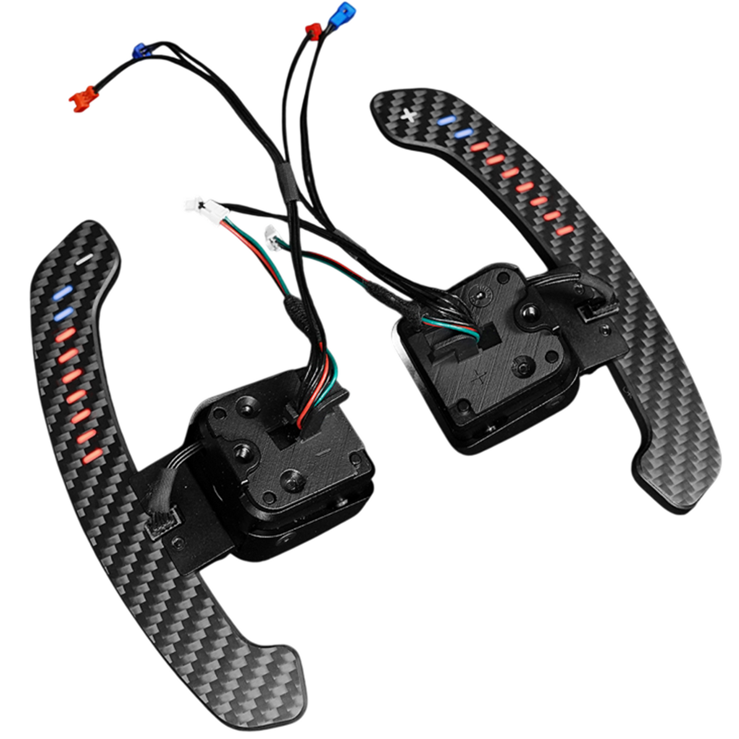 Carbon Fibre Magnetic LED Paddle Shifters