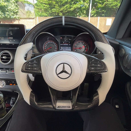 Mercedes - Carbon Fibre Steering Wheel (See description for compatible models)