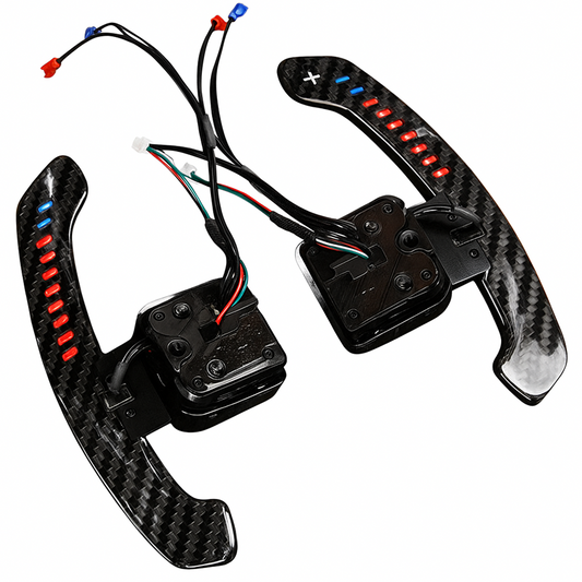 Carbon Fibre Magnetic LED Paddle Shifters