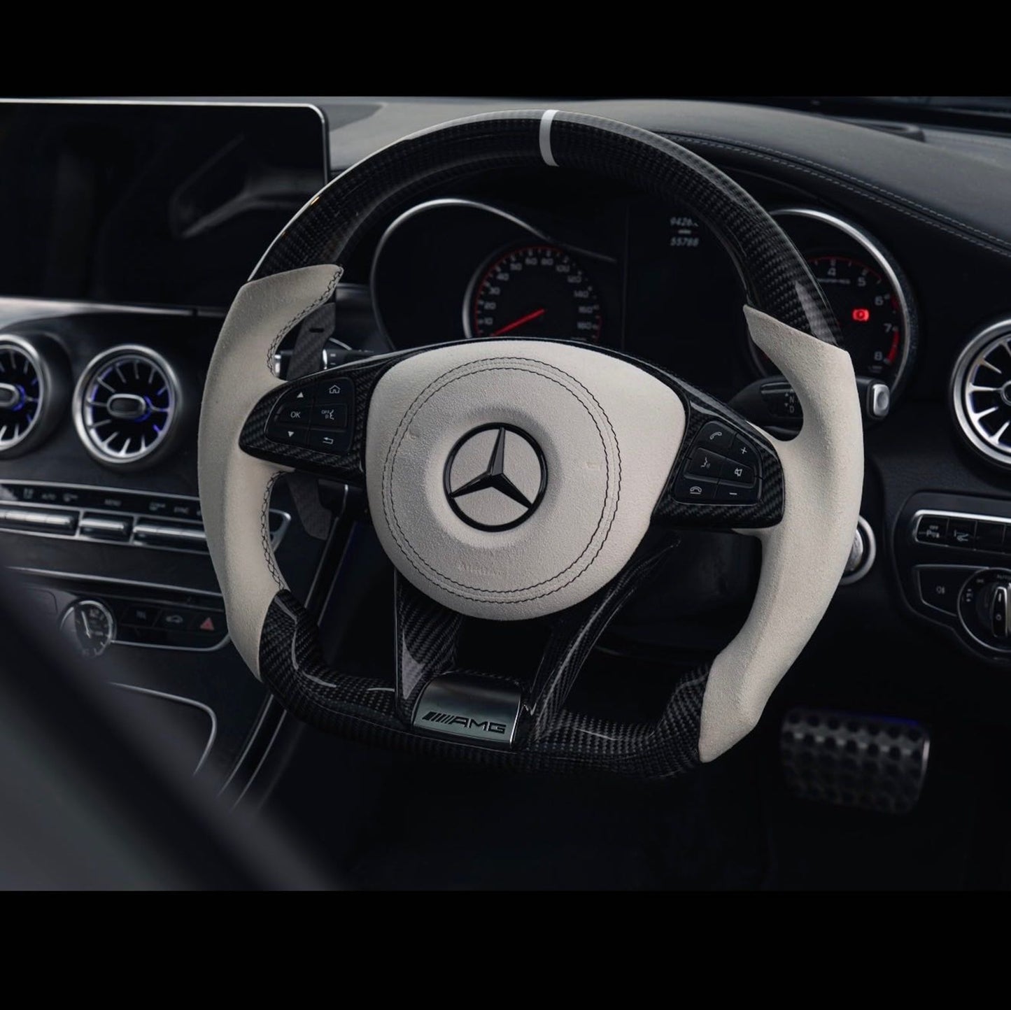 Mercedes - Carbon Fibre Steering Wheel (See description for compatible models)