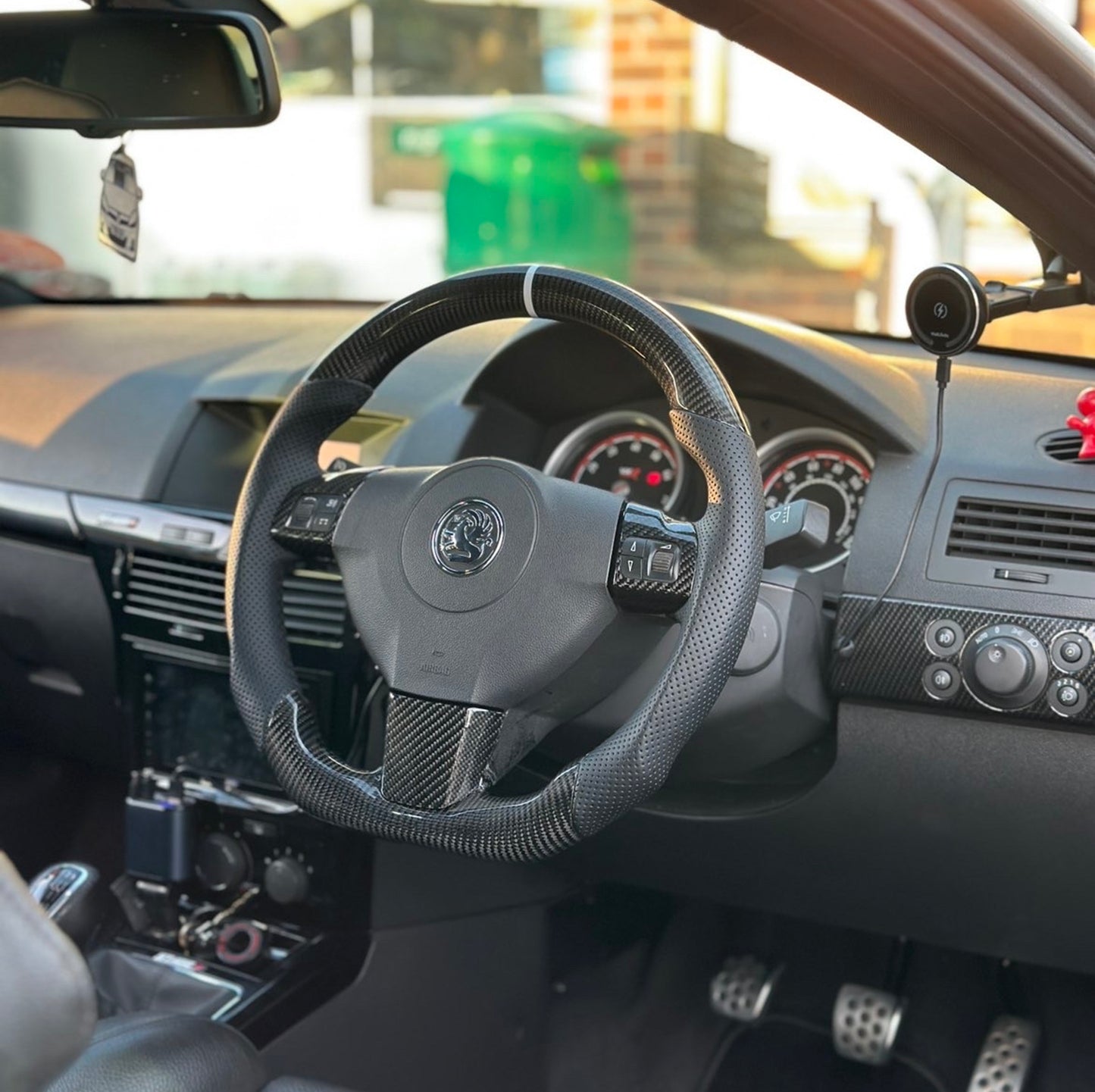 Vauxhall Corsa / Astra D Carbon Fibre Steering Wheel (2006 - 2014)