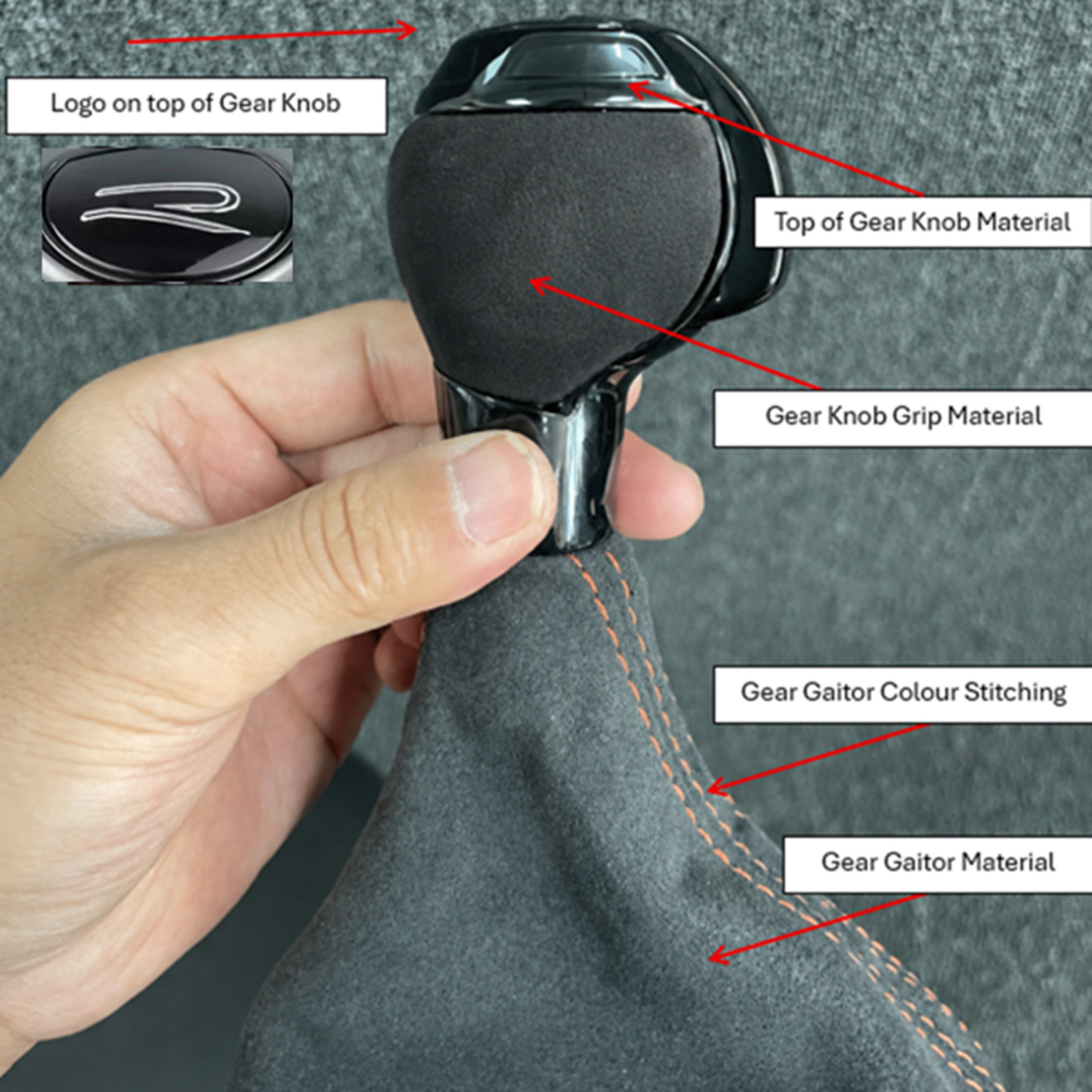 VW Custom Gear Knob & Gaiter (Models 2012-2020 - See Description)