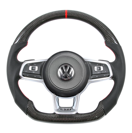 Volkswagen Golf MK7/7.5, Polo, GTI, Scirocco - Carbon FIbre Steering Wheel