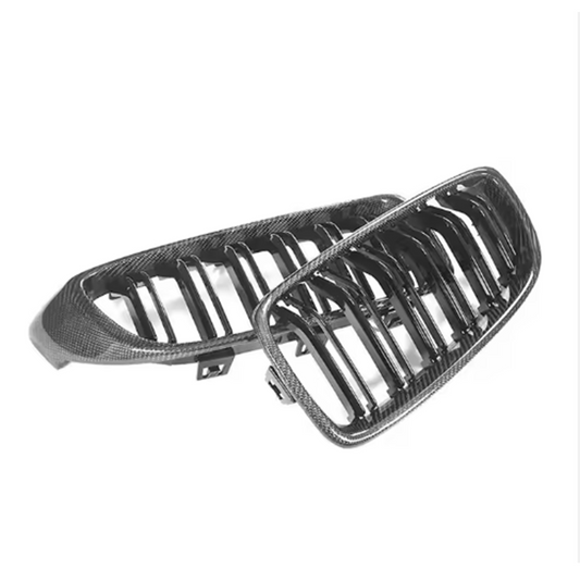 BMW M3/M4 Carbon Fibre Kidney Grilles (2014–2020 F32/F33/F80/F82/F83)